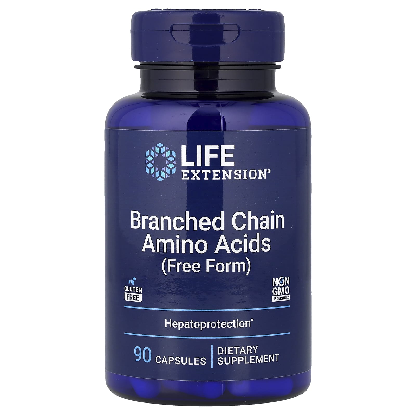 Аминокислота Life Extension Branched Chain Free Form, 90 капсул