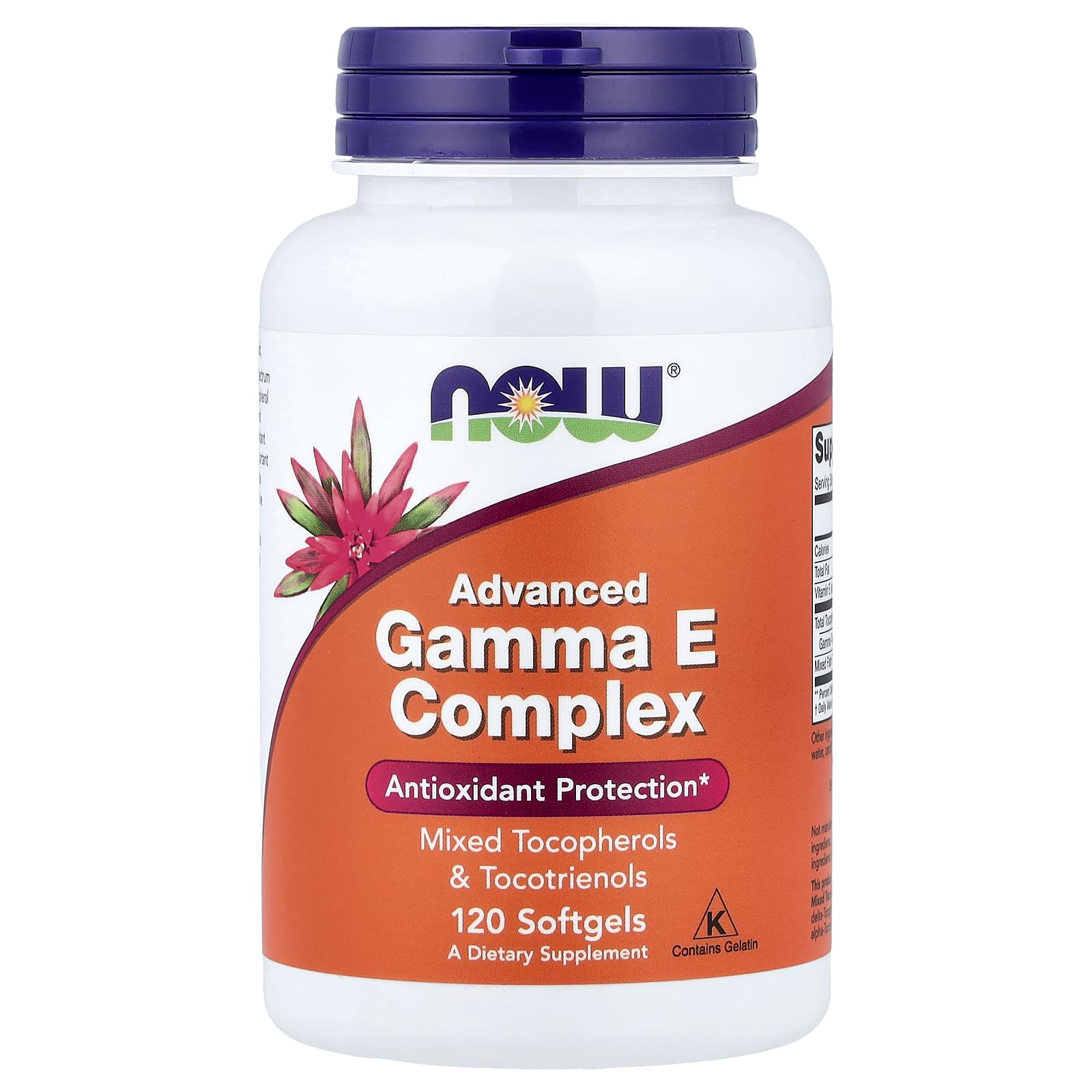 Комплекс NOW Foods Gamma E Advanced, 120 мягких капсул