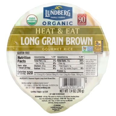Рис Lundberg Organic Long Grain Brown Gourmet, 210 г