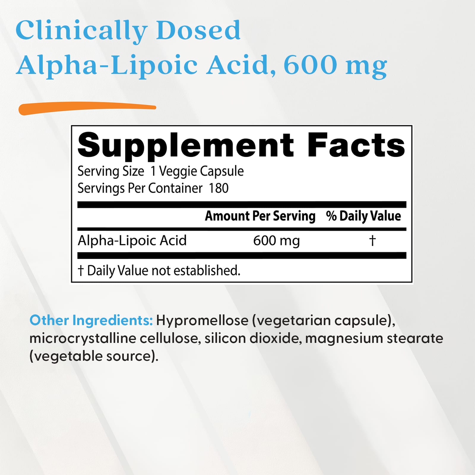 Альфа-липоевая кислота Doctor's Best Alpha-Lipoic Acid 600, 600 мг, 180 растительных капсул — фото 4