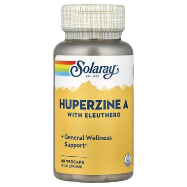 Элеутерококк Solaray Huperzine A, 60 растительных капсул