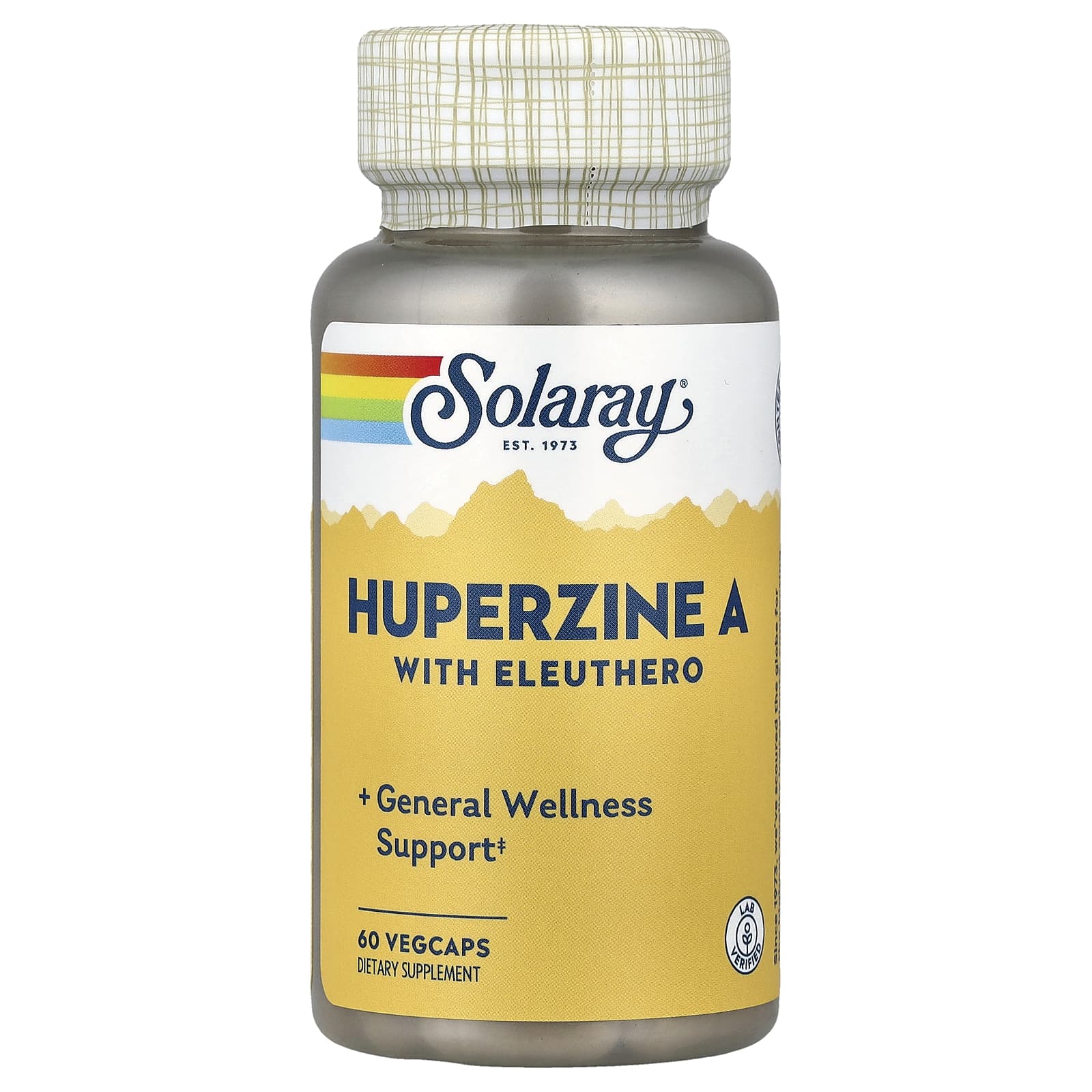 Элеутерококк Solaray Huperzine A, 60 растительных капсул