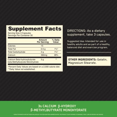 HMB Optimum Nutrition, 1000 мг, 90 капсул