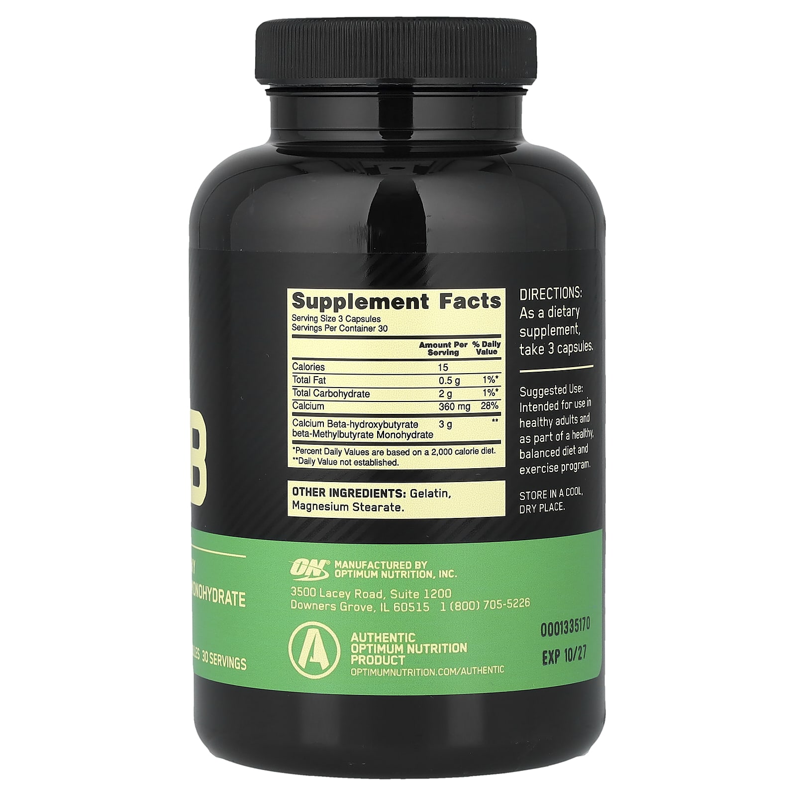 HMB Optimum Nutrition, 1000 мг, 90 капсул — фото 6