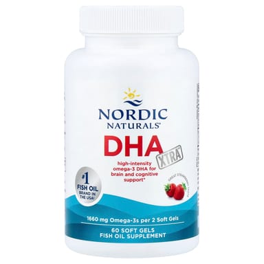 DHA Nordic Naturals Xtra™, вкус Strawberry, 60 мягких капсул