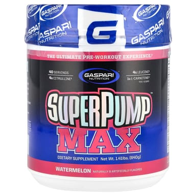 Предтренировочный комплекс SuperPump Gaspari Nutrition™ Max, оттенок Watermelon, 640 г