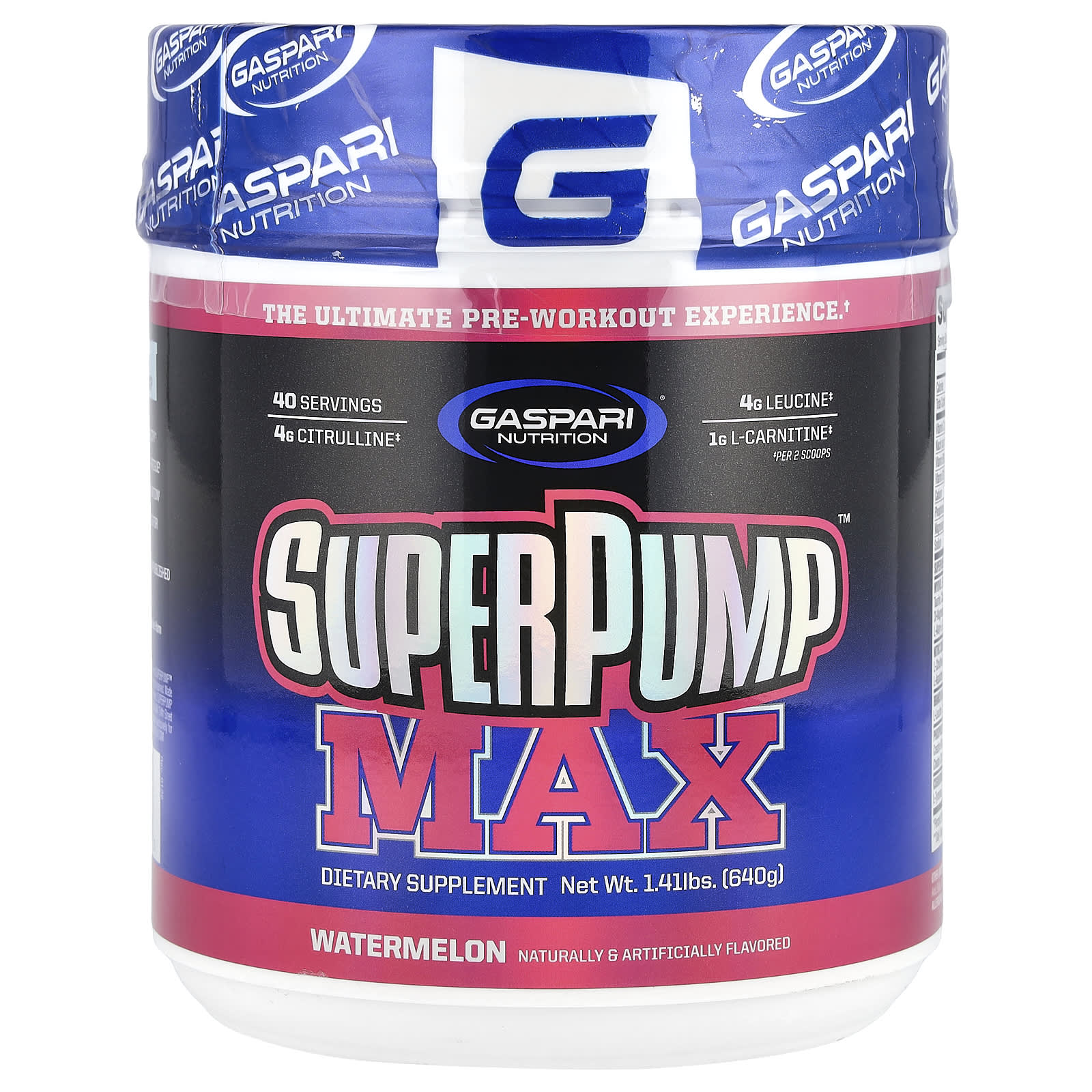 Предтренировочный комплекс SuperPump Gaspari Nutrition™ Max, оттенок Watermelon, 640 г