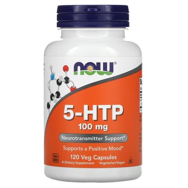 5-HTP NOW Foods 5-HTP, 100 мг, 120 растительных капсул