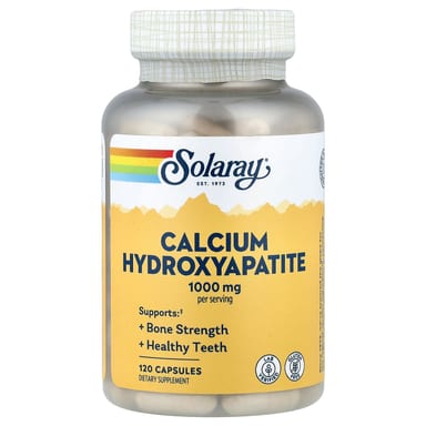 Кальций Solaray Hydroxyapatite, 250 мг, 120 капсул