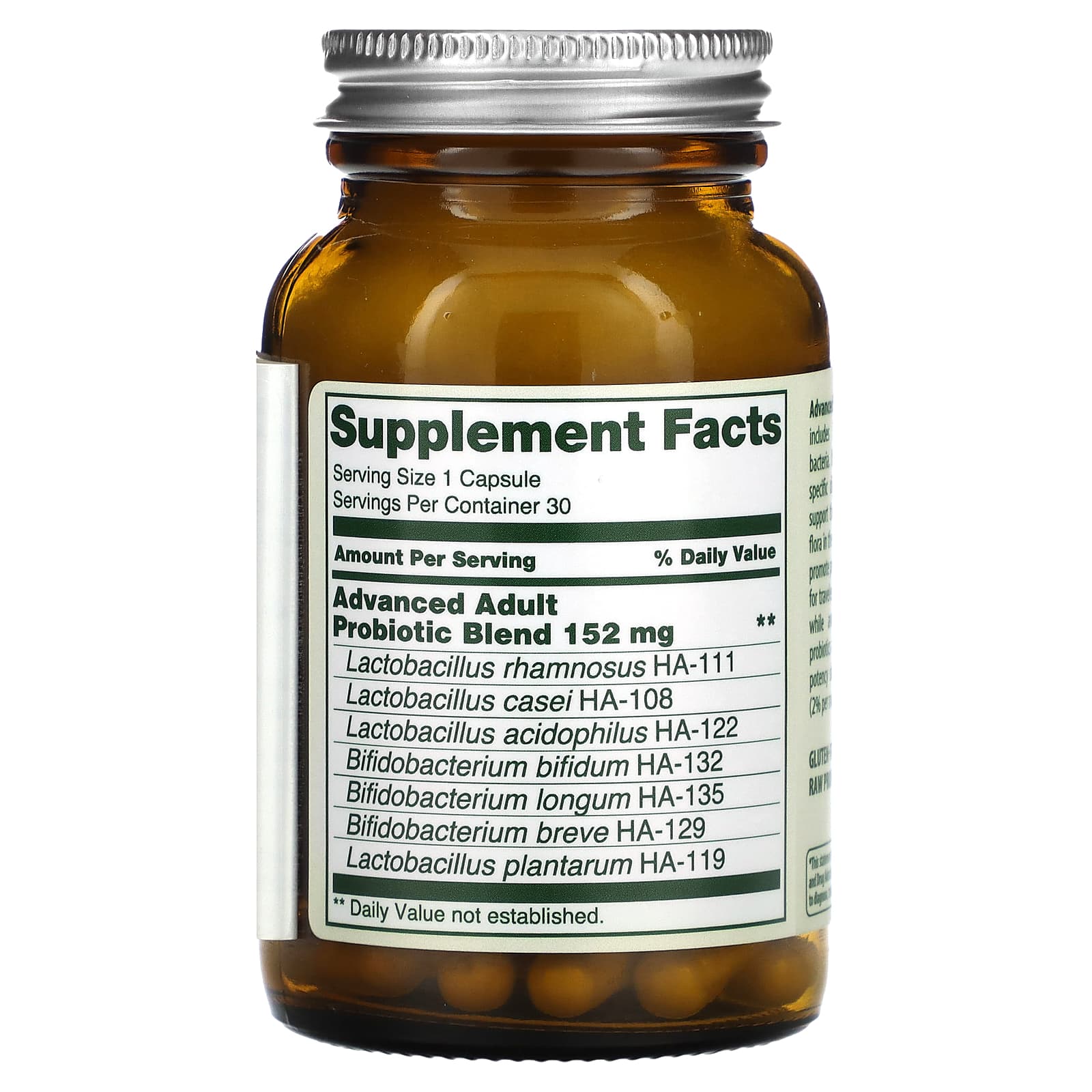 Пробиотик Flora Advanced Adult's, оттенок 34 Billion Cells, 30 капсул