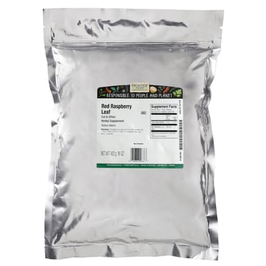 Листья малины Frontier Co-op, вкус Cut & Sifted Red Raspberry Leaf, 453 г
