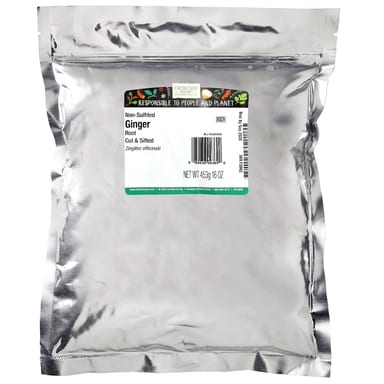 Имбирь Frontier Co-op Root Non-Sulfited Cut & Sifted, 453 г