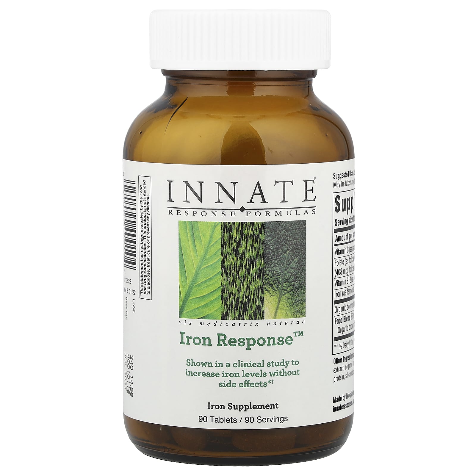 Железо Innate Response Formulas Response™, 90 таблеток