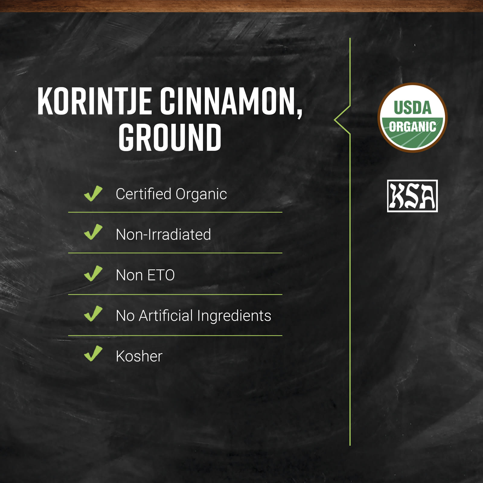 Молотая корица Frontier Co-op, вкус Organic Korintje Cinnamon Powder, 453 г, порошок — фото 3