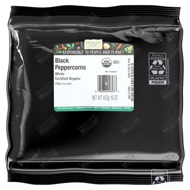 Чёрный перец Frontier Co-op Organic Whole, 453 г
