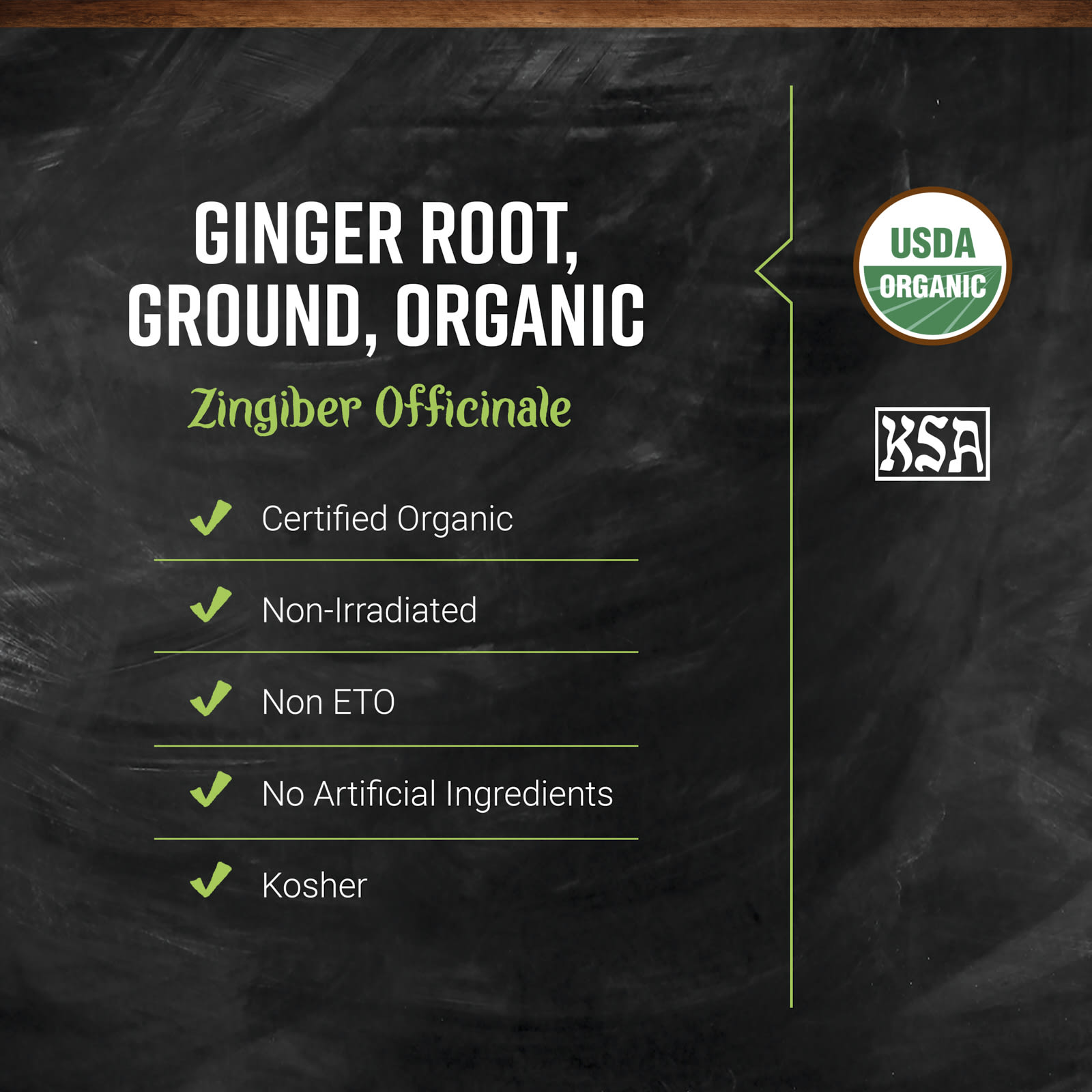 Имбирь Frontier Co-op Organic Ground Root, 453 г — фото 4