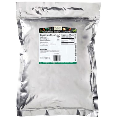 Лист перечной мяты Frontier Co-op Organic Cut & Sifted, 453 г