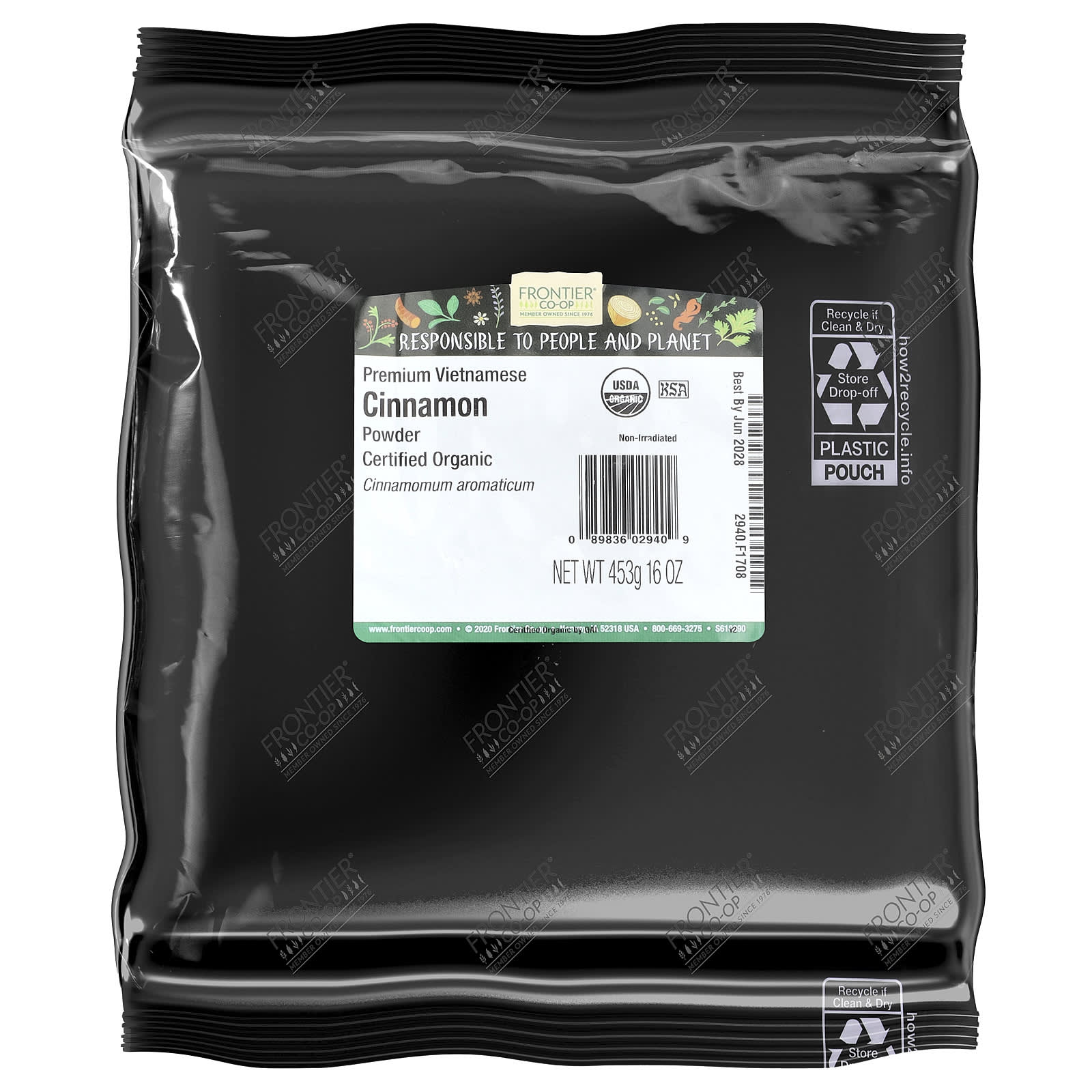 Молотая корица Frontier Co-op Premium Vietnamese, вкус Cinnamon Powder, 453 г, порошок — фото 2
