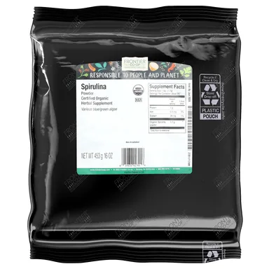 Фото товара: Спирулина Frontier Co-op Organic Powder, 453 г, порошок