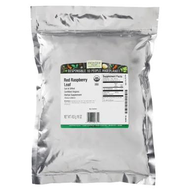 Фото товара: Листья малины Frontier Co-op, Organic Cut & Sifted Red Raspberry Leaf, 453 г