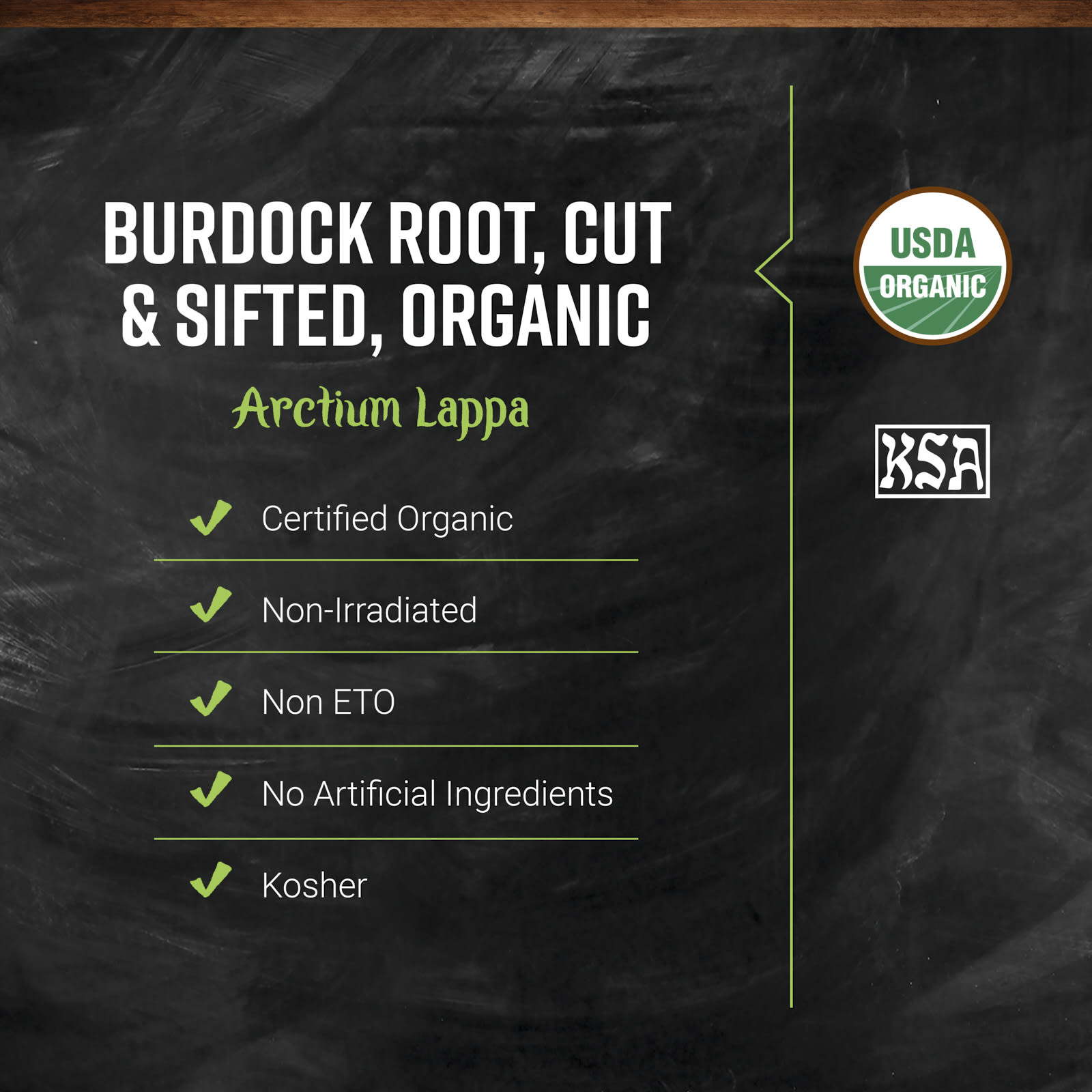 Корень лопуха Frontier Co-op Organic Cut & Sifted, 453 г — фото 3