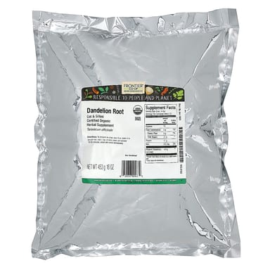 Корень одуванчика Frontier Co-op Organic Cut & Sifted, 453 г