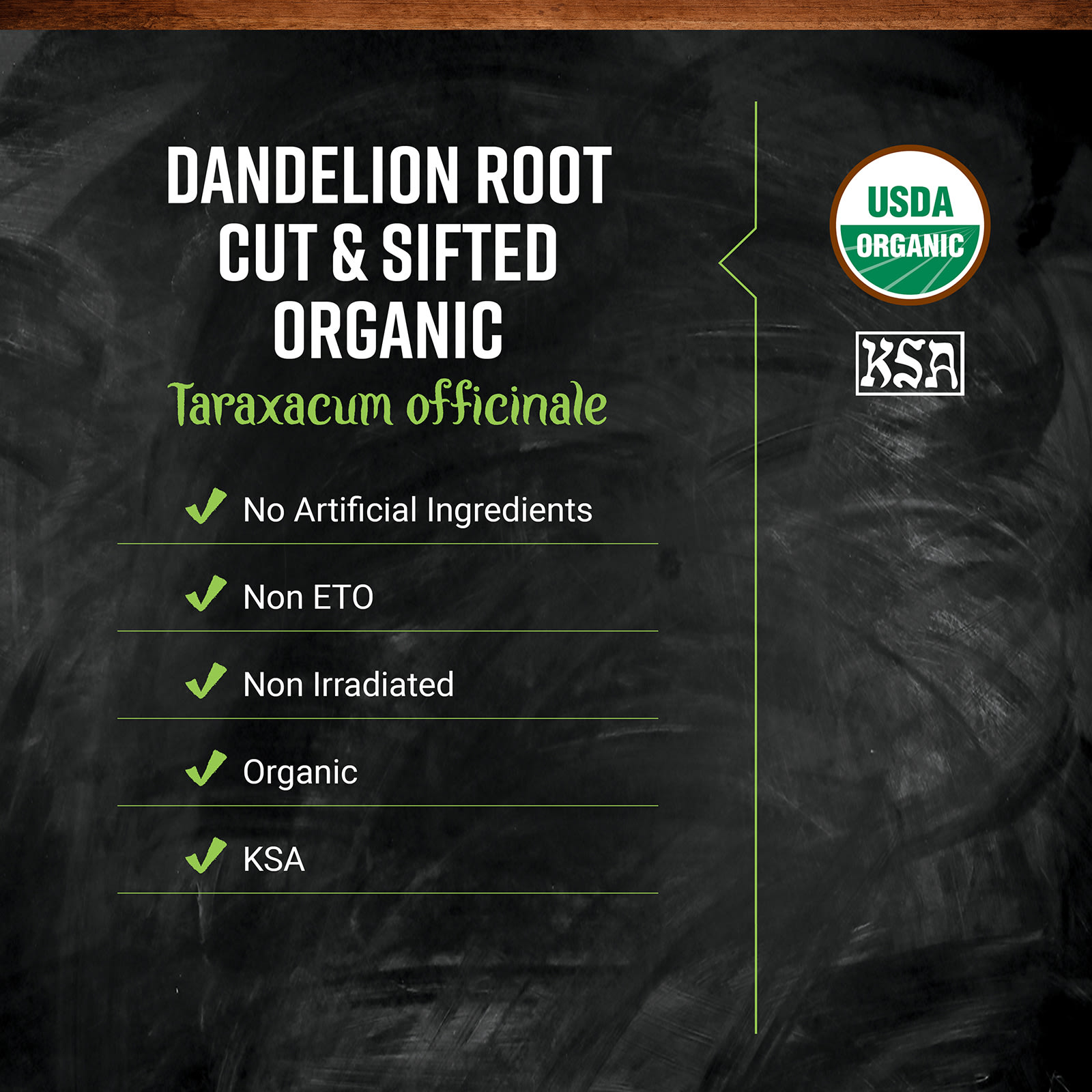 Корень одуванчика Frontier Co-op Organic Cut & Sifted, 453 г — фото 3