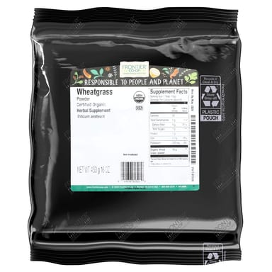 Порошок пшеничной травы Frontier Co-op Organic, 453 г