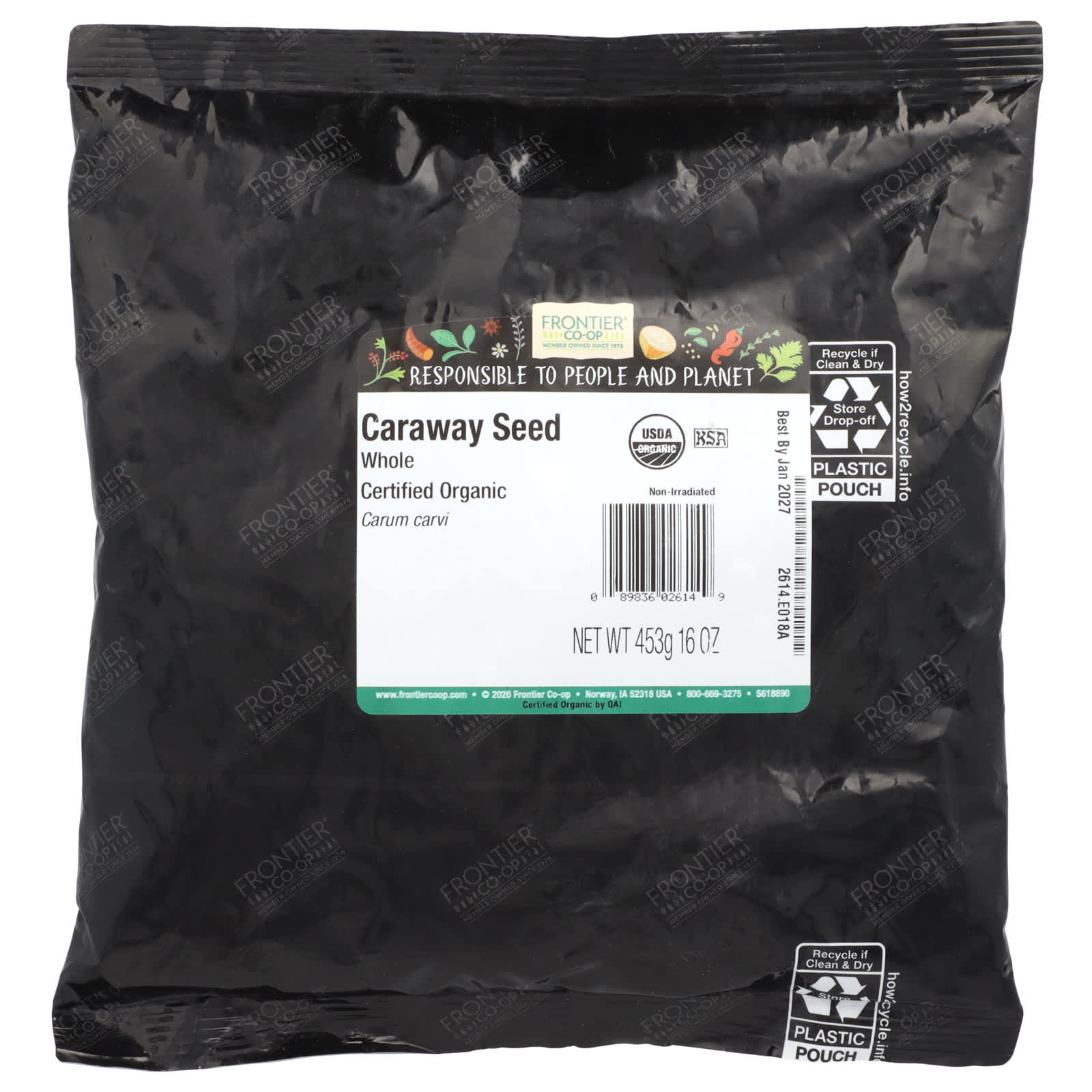Цельное семя тмина Frontier Co-op, 453 г