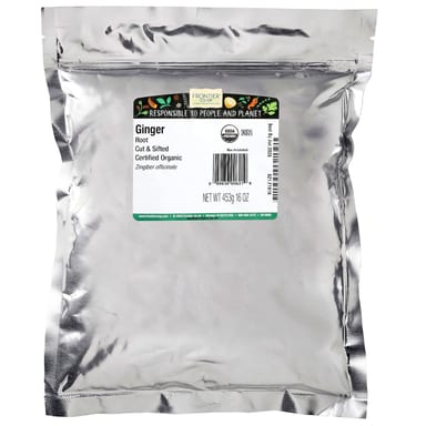 Имбирь Frontier Co-op Organic Cut & Sifted Root, 453 г