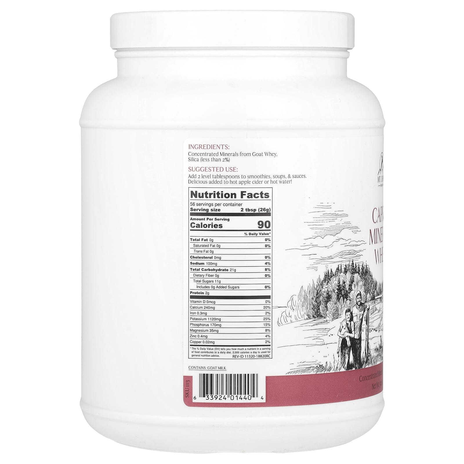 Минеральная сыворотка Mt. Capra Mineral Whey, 1440 г — фото 2