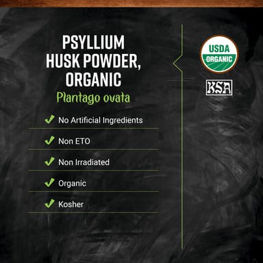 Капсулы шелухи подорожника Frontier Co-op Organic Powder, 453 г, порошок