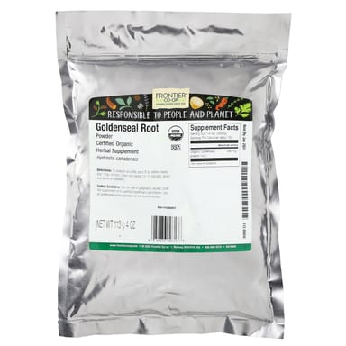 Корень желтокорня Frontier Co-op Organic Powder, 113 г, порошок