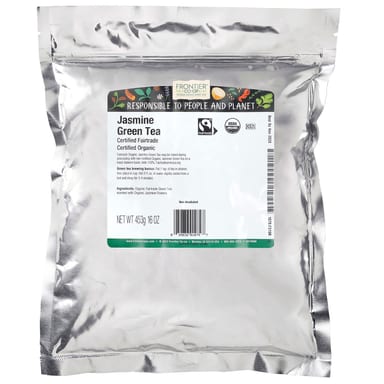 Чай Frontier Co-op Organic Jasmine Green, 453 г