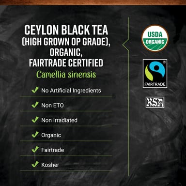 Чай Frontier Co-op Organic Ceylon Black Orange Pekoe, 453 г