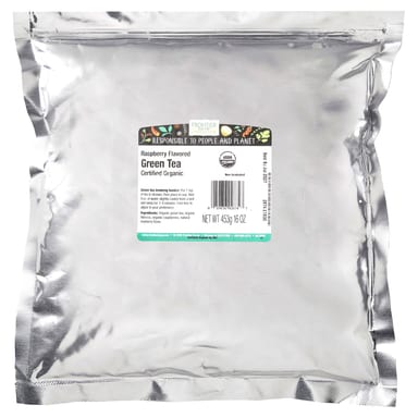Чай Frontier Co-op Organic Green, малина, 453 г