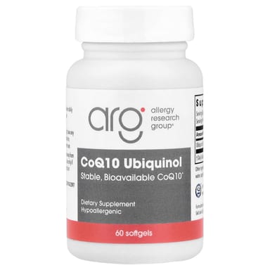 Коэнзим Q10 Allergy Research Group Ubiquinol, 100 мг, 60 мягких капсул