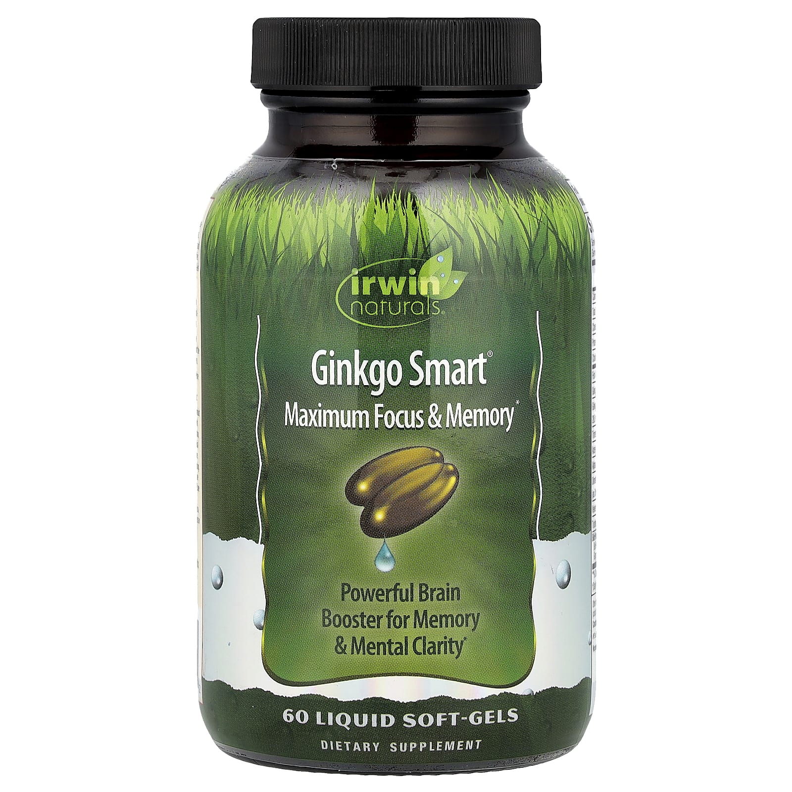 Гинкго билоба Irwin Naturals Smart® Maximum Focus & Memory, 60 мягких капсул