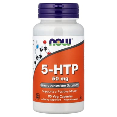 5-HTP NOW Foods 5-HTP, 50 мг, 90 растительных капсул