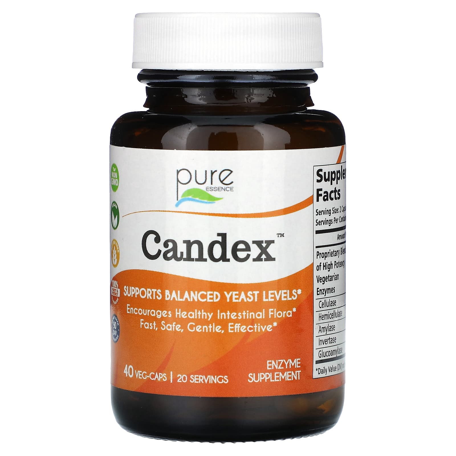 Комплекс Candex Pure Essence, оттенок 40 Veg-Caps, растительные капсулы