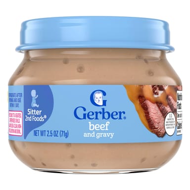 Пюре Gerber, Говядина с подливкой, 71 г