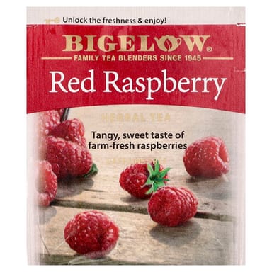 Чай Bigelow Herbal Red Raspberry Caffeine Free, оттенок 20 Tea Bags, 33 г, чайные пакетики