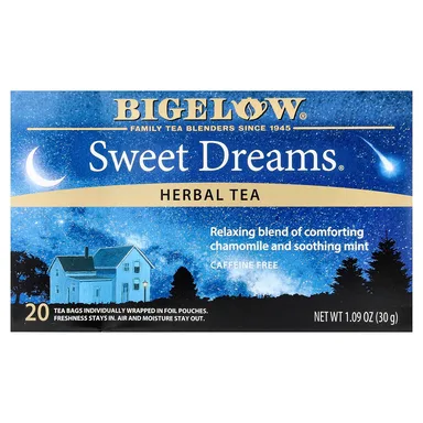 Фото товара: Чай Bigelow Herbal Sweet Dreams® Caffeine Free, 20 чайных пакетиков, 30 г, чайные пакетики
