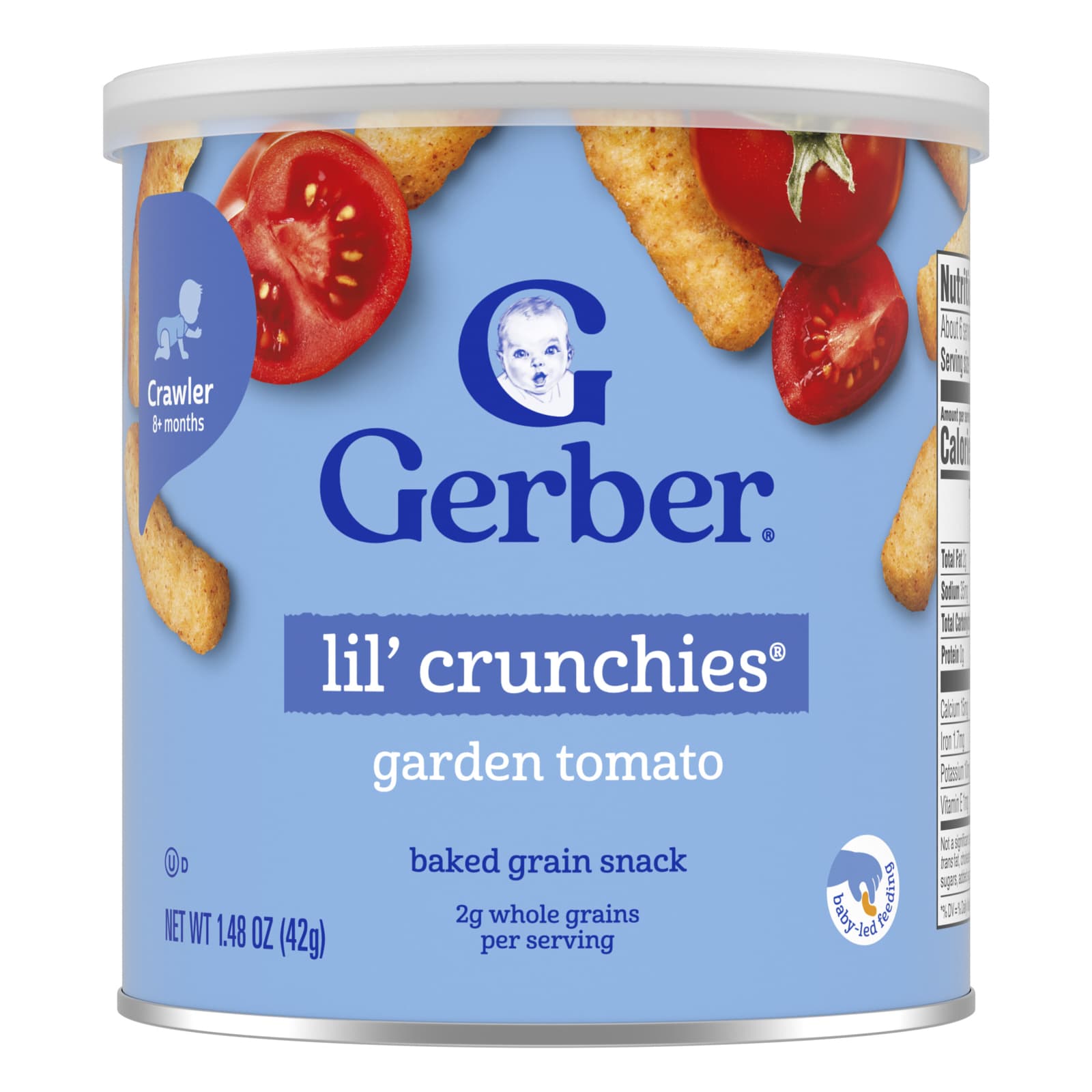 Снек Gerber Snacks for Baby Lil' Crunchies® Baked Grain 8+ Months Garden Tomato, 42 г