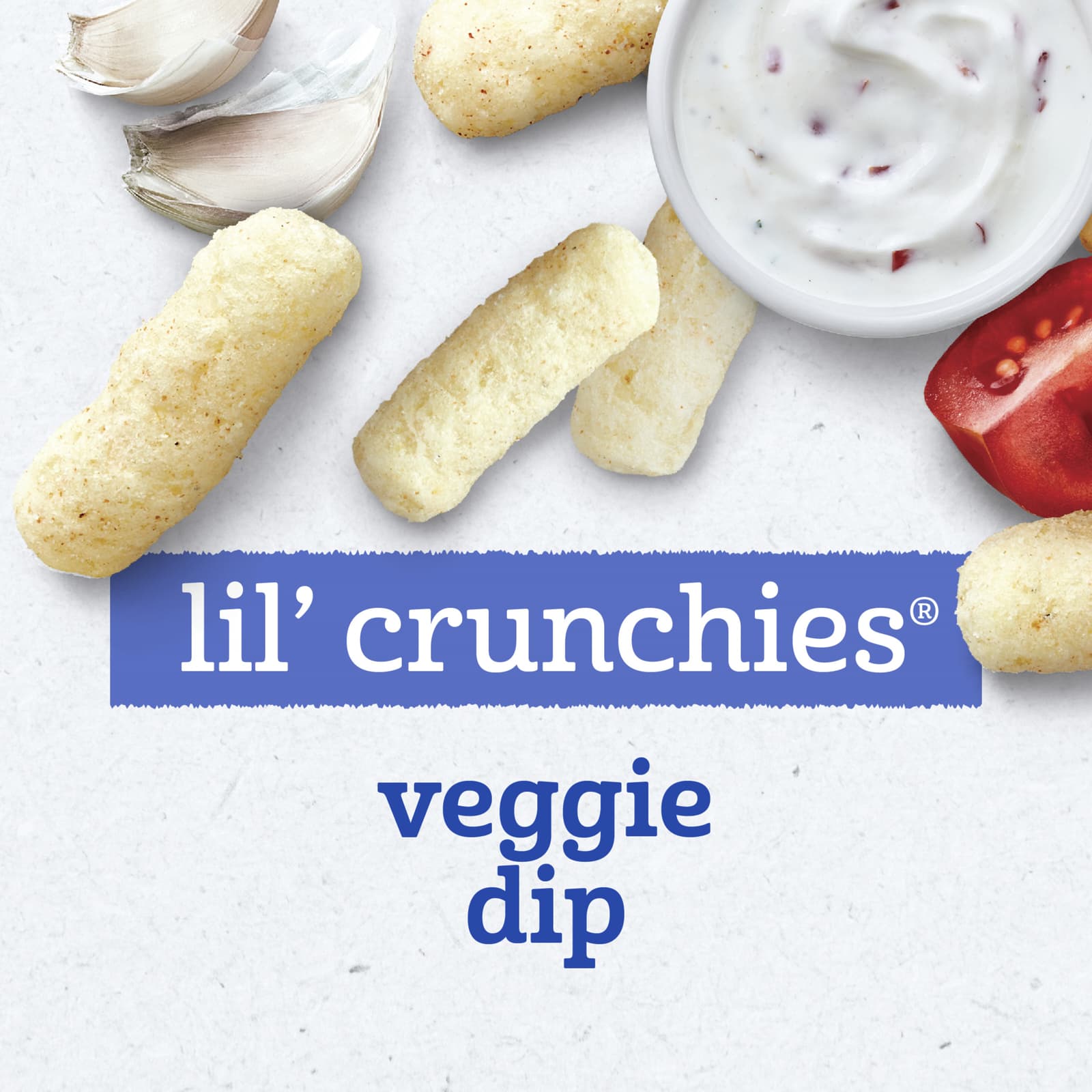Снек Gerber Snacks for Baby Lil' Crunchies® Baked Grain 8+ Months Veggie Dip, 42 г — фото 5