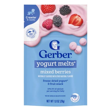 Йогуртовые снеки для малышей Gerber® 8+ Months Mixed Berries, 28 г