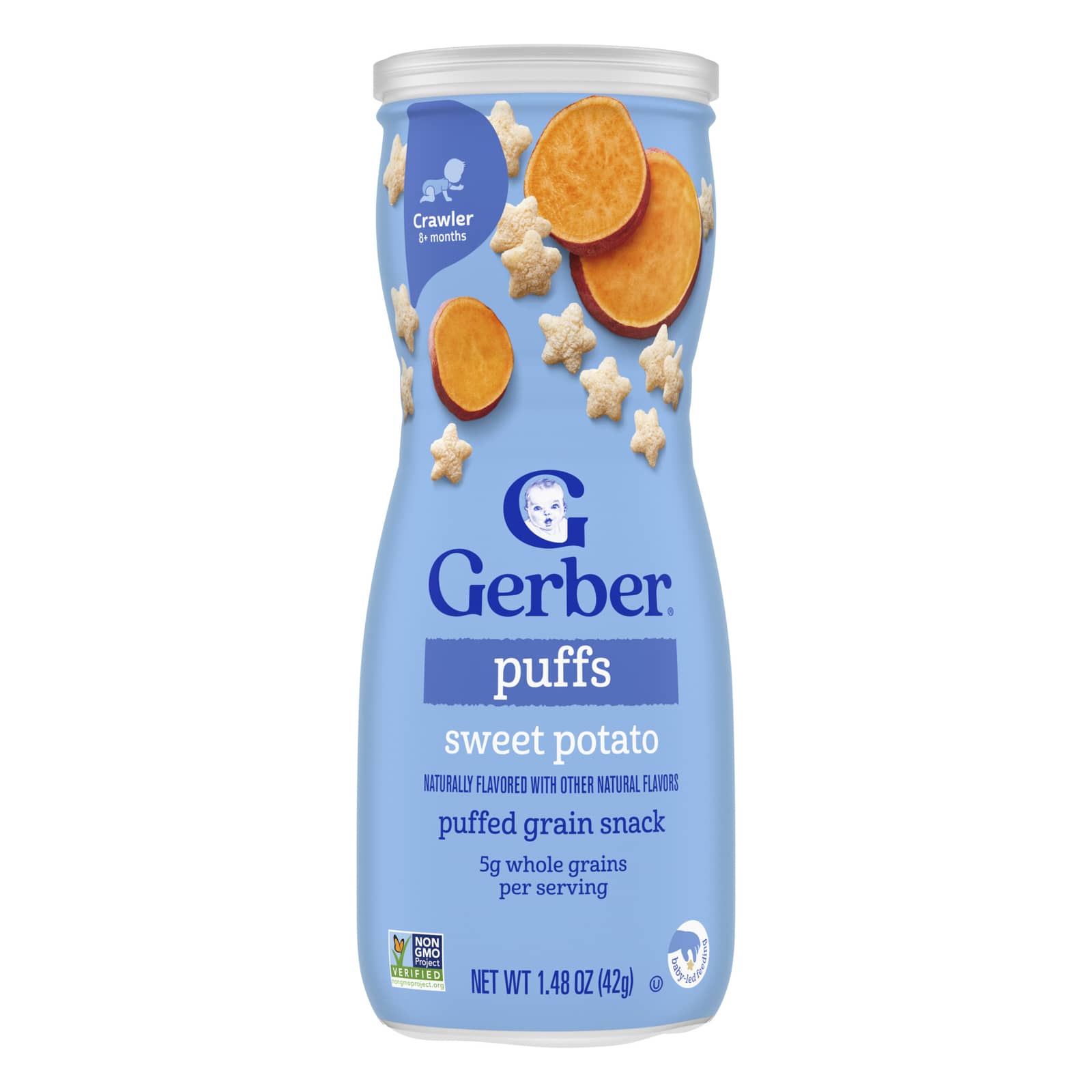 Снек Gerber Puffs Puffed Grain 8+ Months Sweet Potato, 42 г
