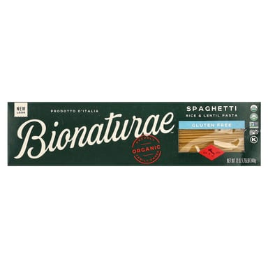 Паста Bionaturae Rice & Lentil, оттенок Spaghetti, 340 г