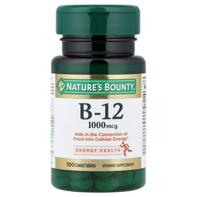 Витамин B12 Nature's Bounty 100 Coated Tablets, 1000 мкг, таблетки