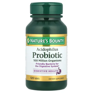 Фото товара: Пробиотик ацидофилус Nature's Bounty Probiotic, 0.5 мг, 120 таблеток